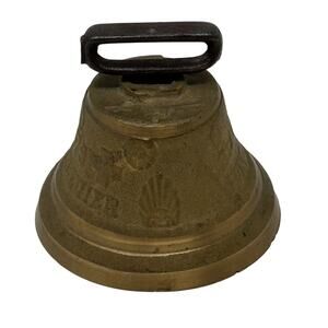 Vintage Brass Bell 1878 Saignelegier Chiantel Fondeur Swiss Cow Goat 3." Bell